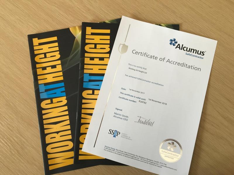 Alcumus SafeContractor Accreditation.